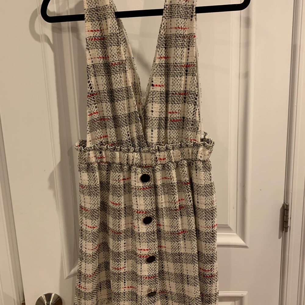 Zara plaid mini dress size medium